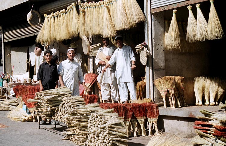 Broom shop in Herat