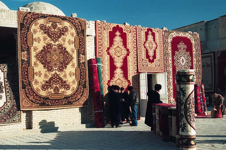 Bukhara carpet market