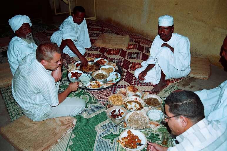 breaking fast in Dongola