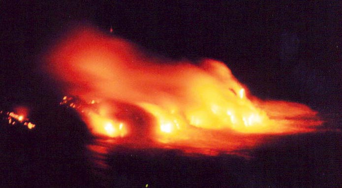 Kilauea lava falls